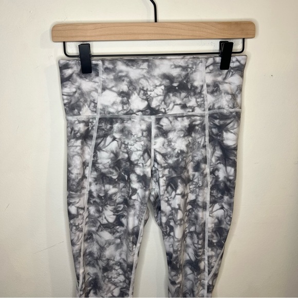 Athleta White and Gray Leggings Size Small Athelticwear Yoga Pilates powervita - Picture 5 of 6